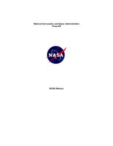 National Aeronautics and Space Administration Press Kit HESSI Mission  Points of Contact