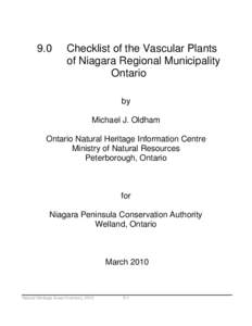 Microsoft Word - Niagara NAI Plant Checklist FINAL 2010_03_10 - with page numbers.doc