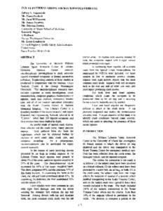 INJURY PATTERNS AMONG AIR BAG EQUIPPED VEHICLES Jeffrey S. Augenstein Ms. Elana Perdeck Ms. Jami Williamson Mr. James Stratton Mr. Tristam Horton