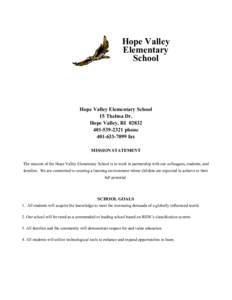 Chariho Regional School District / Susquehanna Valley
