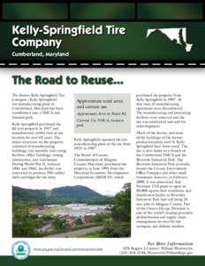 Kelly Springfield Tire Cumberland MD Site Reuse Information