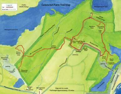 Legend  Canonchet Farm Trail Map Chafee Wildlife Refuge