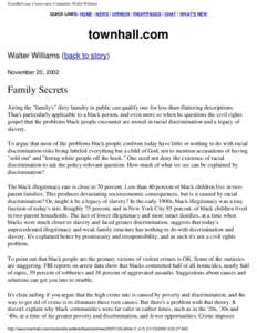 TownHall.com: Conservative Columnists: Walter Williams