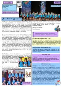 Issue 16  Newsletter Liberton Christian School 5 Hillary Street Pine Hill
