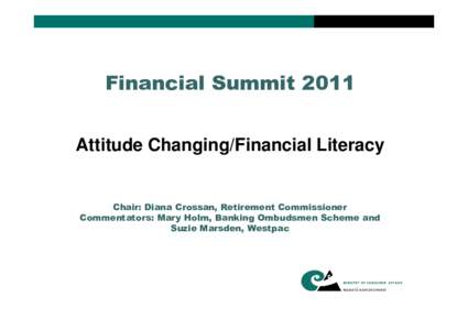 Microsoft PowerPoint - Financial Summit 2011_ Report Back - Affordable Credit Dispute Resolution Financial Literacy [Read-Only]