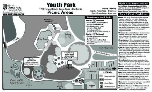 Youth Park[removed]Fulton Road • Santa Rosa • California Picnic Areas