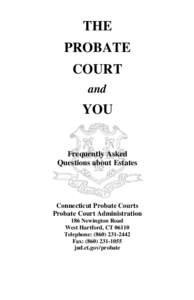 THE PROBATE COURT and  YOU
