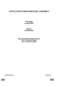 MEPs for France 1999–2004 / United Nations / International trade / Cotonou / Cotonou Agreement / ACP–EU Joint Parliamentary Assembly / African /  Caribbean and Pacific Group of States / Marie-Arlette Carlotti / Millennium Development Goals / International relations / International development / International economics