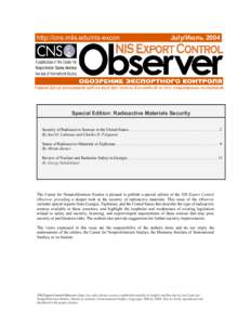 Aug 03 - NIS Export Control Observer