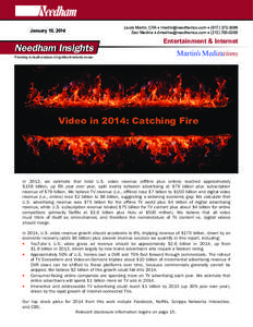 Microsoft Word - MARTIN Needham Insights MM Video 2014 Catching Fire.doc