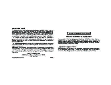 Transmitter / Title 47 CFR Part 15 / Radio / Electronics / Technology / Radar