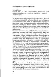 Ergebnisse einer Studentenbefragung Gerhard. Wanner Geboren 1939 • Dr. phil., Gymnasiallehrer, Archivar der Stadt Feldkirch, Mitarbeiter der Vorarlberger Nachrichten • Feldkirch, Feldkreuzweg 19 a. Mit der Kleinheit 