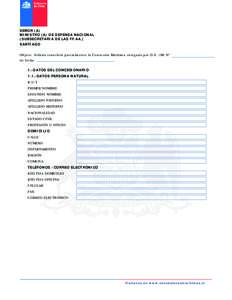 SEÑOR (A) MINISTRO (A) DE DEFENSA NACIONAL (SUBSECRETARIA DE LAS FF.AA.) SANTIAGO Objeto: Solicita transferir parcialmente la Concesión Marítima otorgada por D.S. (M) N° de fecha