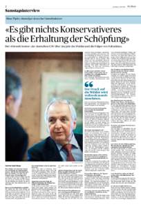 2  Samstag, 14. Mai 2011  — Samstagsinterview Klaus Töpfer, ehemaliger deutscher Umweltminister