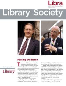 Libra Library Reports & Announcements Volume 16 Stephen Stigler