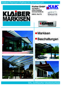 Klaiber Premium-Partner im Romanicum Kroiher GmbH Hochstraß Raubling www.kuk-fenster.de