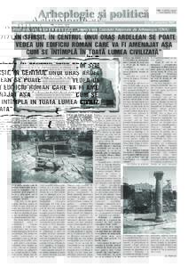 pagina 12  Arheologie ºi politicã Adevãrul de ClujA intrat în vigoare