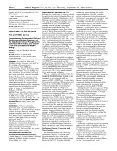 [removed]Federal Register / Vol. 71, No[removed]Thursday, September 21, [removed]Notices Species Act of 1973, as amended (16 U.S.C[removed]et seq.).