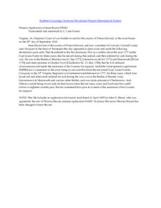 Southern Campaign American Revolution Pension Statements & Rosters Pension Application of Jesse Bryant S39241 Transcribed and annotated by C. Leon Harris Virginia, At a Superior Court of Law holden in and for the county 