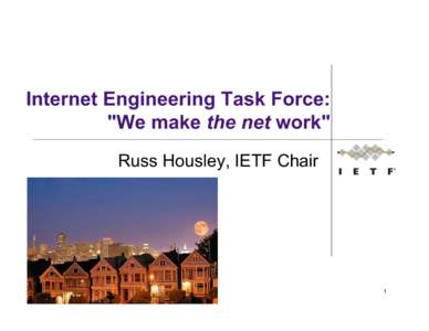 Internet Engineering Task Force: 
