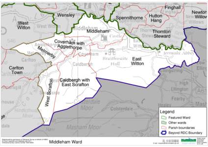 H  Finghall Wensley West Witton