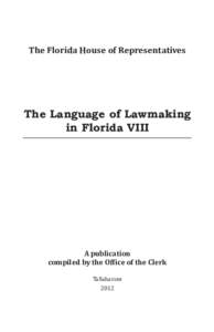 Language of Lawmaking 2012 Final.indd