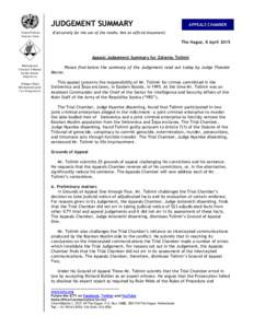 International law / International criminal law / Bosnia and Herzegovina / Zdravko Tolimir / Srebrenica / Joint criminal enterprise / Žepa / Genocide / Radislav Krstić / Criminal law / International Criminal Tribunal for the former Yugoslavia / Serbian war crimes