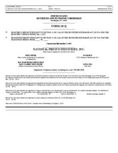 presto122647_10q.htm FORM 10-Q FOR THE QUARTER ENDED JULY 1, [removed]Q[removed]PROOF 5