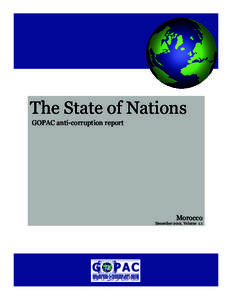The State of Nations GOPAC anti-corruption report Morocco  December 2012, Volume 1.1