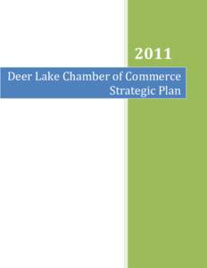 2011 Deer Lake Chamber of Commerce Strategic Plan CHAMBER CORPORATE SPONSORSHIP