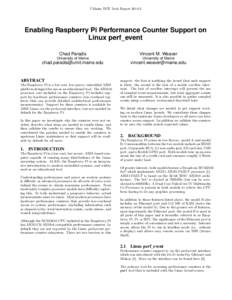 Profilers / ARM architecture / Linux-based devices / Microcontrollers / Single-board computers / Perf / Raspberry Pi / Device tree / Linux kernel / Linux / Kernel / Loadable kernel module