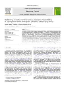 Biological Control[removed]–29  Contents lists available at ScienceDirect