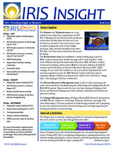 IRIS Insight IRIS - Providing Insight to Alaskans