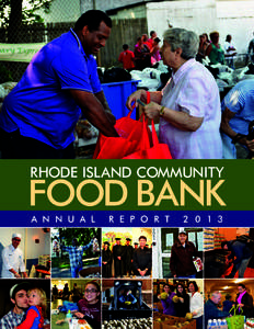 Rhode Island Community  Food Bank A n n u a l  R e p o r t
