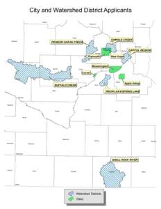 City and Watershed District Applicants Stearns Sherburne  Chisago