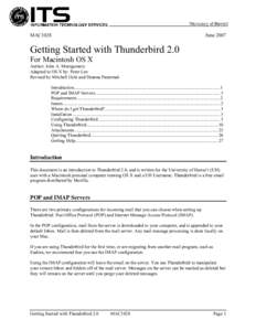 Getting Started with Thunderbird