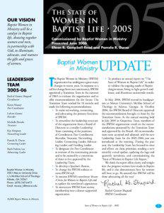 Cooperative Baptist Fellowship / Baptists in the United States / American Baptist Churches USA / Baptists / Baptist General Association of Virginia / First Baptist Church / Deacon / Baptist Faith and Message / Ordination of women / Christianity / Protestantism / Southern Baptist Convention