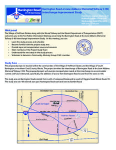 Transportation planning / Interstate 90 / Jane Addams Memorial Tollway / U.S. Route 20 / Illinois State Toll Highway Authority / Jane Addams / Hoffman Estates /  Illinois / Context-sensitive solutions / Transport / Land transport / Chicago metropolitan area