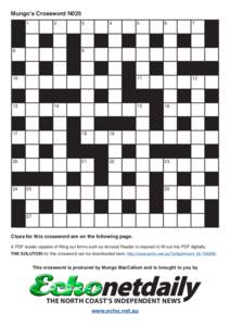 Crosswords / Cryptic crossword