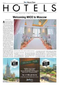 M A Y[removed]Welcoming MICE to Moscow The Moscow Times