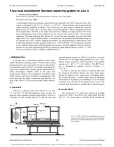 REVIEW OF SCIENTIFIC INSTRUMENTS  VOLUME 70, NUMBER 1 JANUARY 1999