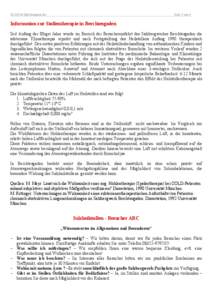 [removed]InfoKomplett.doc  Seite 1 von 4 Information zur Stollentherapie in Berchtesgaden Seit Anfang der 80iger Jahre wurde im Bereich der Besuchereinfahrt des Salzbergwerkes Berchtesgaden die