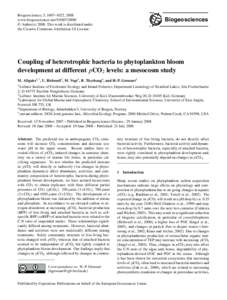 Microbiology / Planktology / Microbial loop / Marine snow / Bacteria / Temperature gradient gel electrophoresis / Virus / Flagellum / Plankton / Biology / Aquatic ecology / Biological oceanography