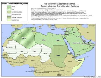 Arabic Transliteration Systems  US Board on Geographic Names Approved Arabic Transliteration Systems  BGN