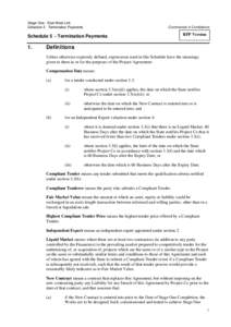 Microsoft Word - Schedule 5 - Termination Payments Schedule (RFP version)