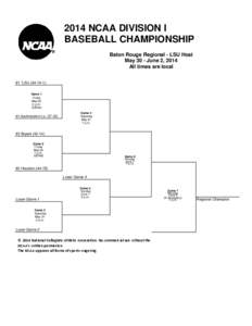 ABC Sports / CBS Sports / Sports media / Television in the United States / NBC Sports / Television / Southern Conference Baseball Tournament / NCAA Division I Baseball Tournament / ESPN3 / Internet television / NCAA Division I Baseball Championship