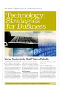 March 19, 2012 • An Advertising Supplement to the Los Angeles Business Journal  Technology: Strategies for Business