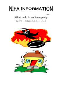 （英語）  What to do in an Emergency （いざという時何をしたらいいのか）  Emergency Telephone Calls: