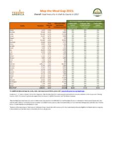 Map the Meal Gap 2015: Overall Food Insecurity in Utah by County inCounty Beaver Box Elder