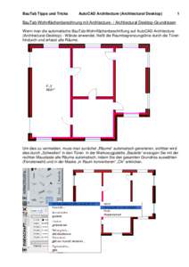 BauTab Tipps und Tricks  AutoCAD Architecture (Architectural Desktop)